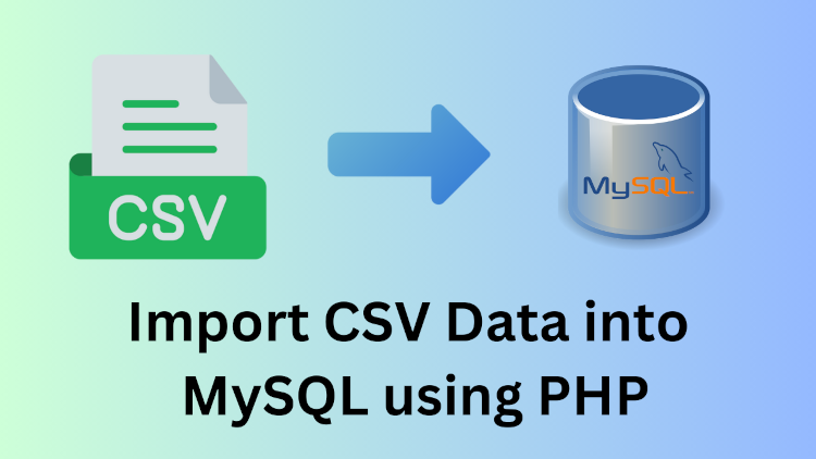 Import CSV using php